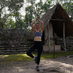 Gray/Black Calvin Klien Performance Sports Bra